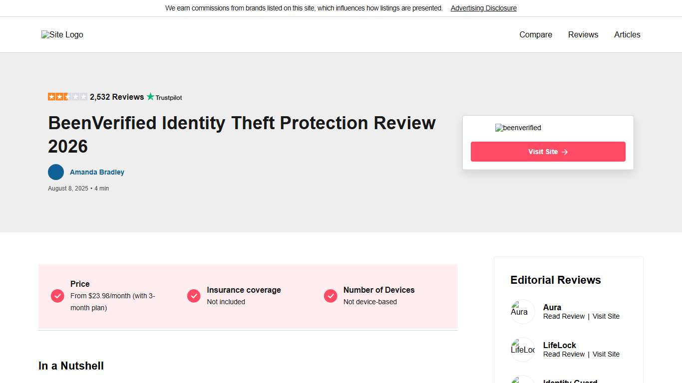 BeenVerified Identity Theft Protection Review 2026: Cost & Pricing