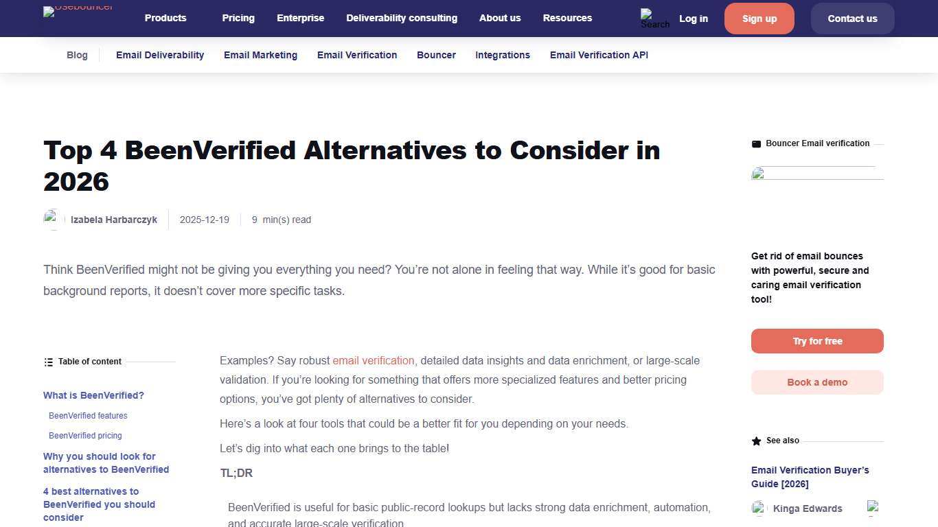 Top 4 BeenVerified Alternatives to Consider in 2026